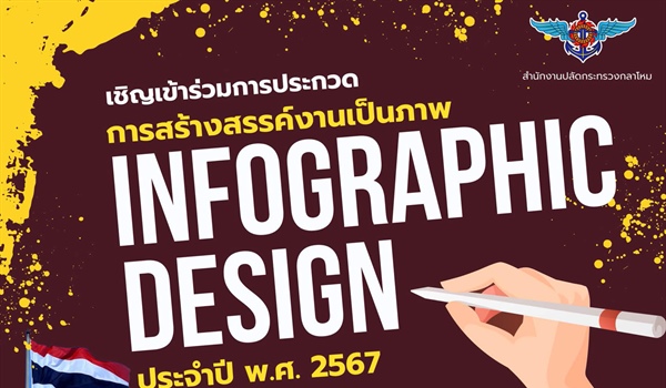 สำนักงานเลขานุการสำนักงานปลัดกระทรวงกลาโหม จัดกิจกรรมโครงการประกวดการออกแบบ Infographic หัวข้อ "สำนึกในพระมหากรุณาธิคุณและถวายความจงรักภักดีเทิดทูนสถาบันพระมหากษัตริย์"