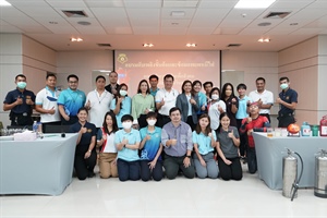 โครงการพัฒนาและส่งเสริมศักยภาพ : โครงการอบรมเชิงปฏิบัติ " แนวทางการป้องกันอัคคีภัย และการอพยพหนีไฟ "