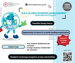 เปิดรับสมัครนิสิตใหม่ ประจำปีการศึกษา 2567 B.B.A. Global Business Management (International Program)