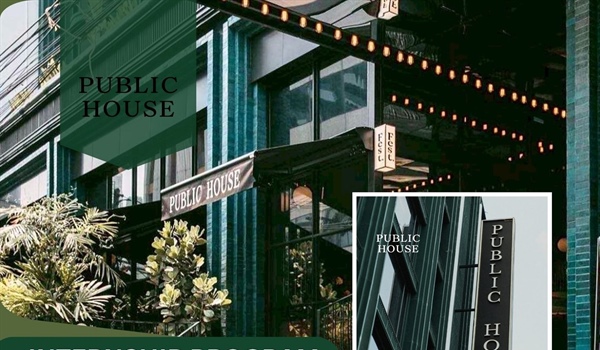 โรงแรม Public House Sukhumvit 31 (ซอยสุขุมวิท 31-Bts พร้อมพงษ์)   เปิดรับสมัครน้องๆนักศึกษาฝึกงานที่มีสไตล์ พร้อมเรียนรู้งานในส่วนการบริการลูกค้า