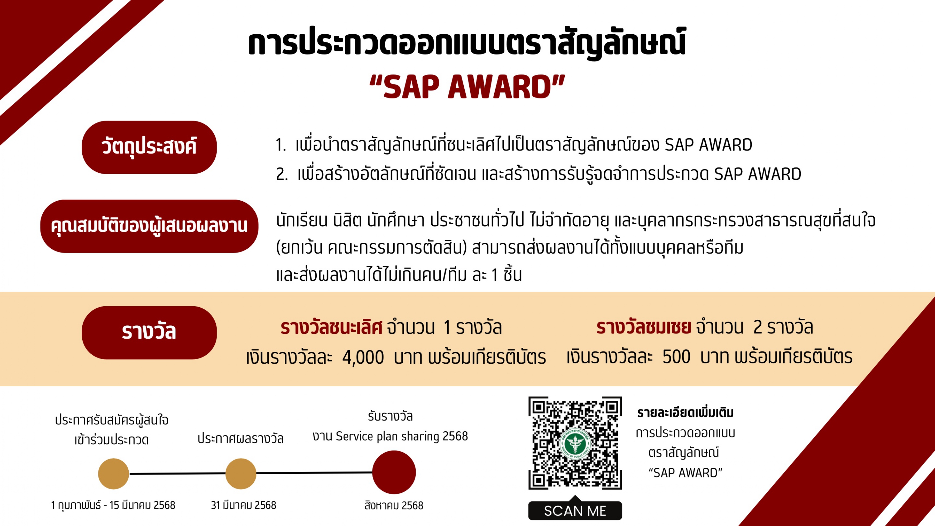 ประชาสัมพันธ์สำนักงานปลัดกระทรวงสาธารณสุข ขอเชิญผู้สนใจร่วมประกวดออกแบบ ...